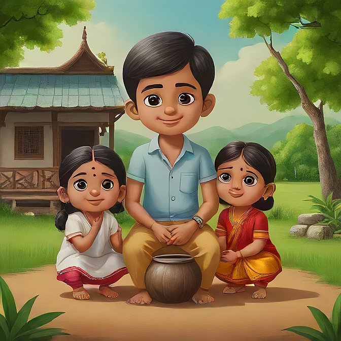 3D cartoon character art